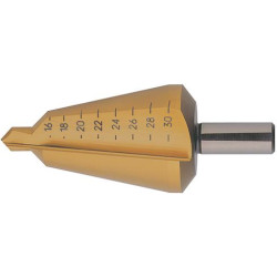 Foret perce-tole hss tin 6-20mm format