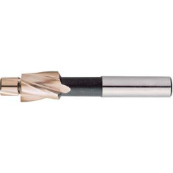 Fraise à lamer fin din373 hss trou débouchant queue cylindrique m3 format