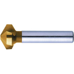 Fraise conique hss tin queue cylindrique 120° 6,3mm format