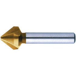 Fraise conique hss tin queue cylindrique 75° 6,3mm format
