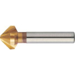 Fraise conique din335 hss tin forme c queue cylindrique 90° 10,0mm format