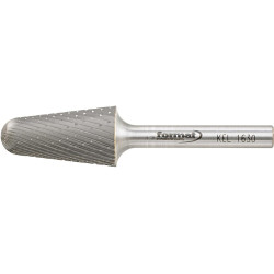 Fraise sur tige carbure forme conique bout arrondi 1630 c 6mm 16x30mm