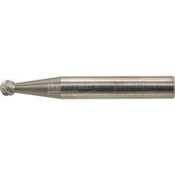 Fraise sur tige carbure forme sphérique 0403 c 6mm 4x3,6mm format