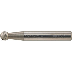 Fraise sur tige carbure f orme sphérique 0605 c 6mm 6x5,4mm format