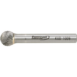 Fraise sur tige carbure forme sphérique 1009 c 6mm 10x9mm format