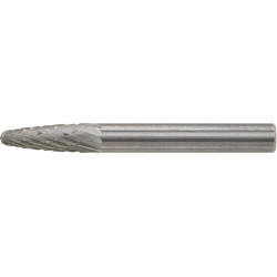 Fraise sur tige carbure forme ogive bout rond 0618 c 6mm 6x18mm format