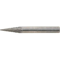 Fraise sur tige carbure f orme conique bout pointu 0618 c 6mm 6x18mm format