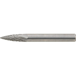 Fraise sur tige carbure forme ogive bout pointu 0618 c 6mm 6x18mm format