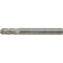 Fraise sur tige carbure forme cyl. bout arrondi 0616 alu 6mm 6x16mm format