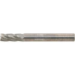Fraise sur tige carbure cylindrique avec denture frontale 0616 alu 6mm 6x16mm