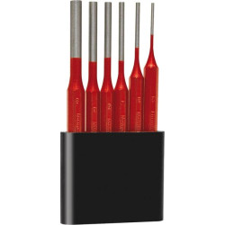 Jeu de chasse-goupilles 6 pièces sur support en plastique format