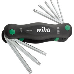 Jeu de clés mâles coudées pocketstar phosphatées t9-t40x mm wiha