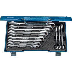 Jeu de clés plates à cliq uet 8-19mm 12 pièces gedo re