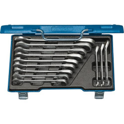 Jeu de clés plates à cliq uet réversible 8-19mm 12 pièces gedore