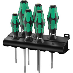 Jeu de tournevis torx avec porte-vis 6 pièces wera