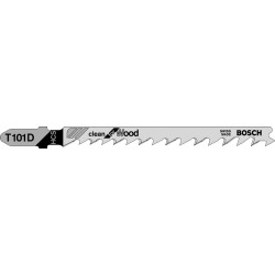 Lame de scie sauteuse t 101 d pack de 5 bosch