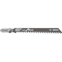 Lame de scie sauteuse t 111 c pack de 5 bosch