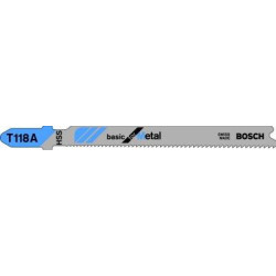 Lame de scie sauteuse t 118 a pack de 5 bosch