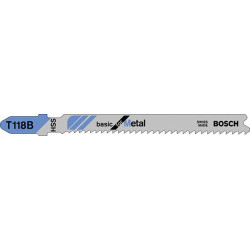 Lame de scie sauteuse t 118 b pack de 5 bosch