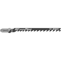 Lame de scie sauteuse t 244 d pack de 5 bosch