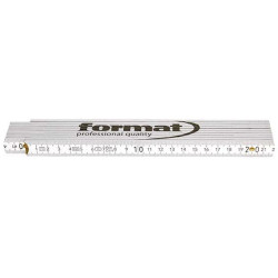 Mètre pliant bois blanc 2mx17mm format