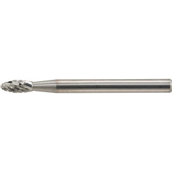 Mini-fraise sur tige carbure forme flamme 3b 0307 c 3mm 3x7mm format