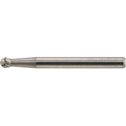 Mini-fraise sur tige carbure forme sphérique 0302 c 3mm 3x2mm format