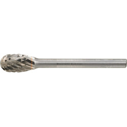 Mini-fraise sur tige carbure forme goutte 0610 c 3mm 6x10mm format