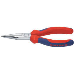 Pince à becs longs forme 2 chromée avec branches multicomposant 160mm knipex