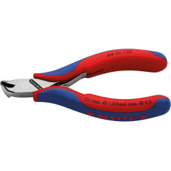 Pince coupante devant à c oupe oblique électronique avec petit biseau 120mm knipex