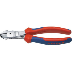 Pince coupante diagonale grande puissance chromée avec branches multicomposant 200mm