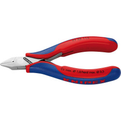 Pince coupante diagonale électronique tête plate 115mm knipex