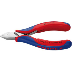 Pince coupante diagonale electronique tete pointue avec petit biseau 115mm knipex