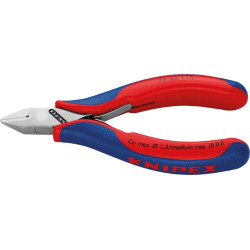 Pince coupante diagonale électronique tête ronde avec petit biseau 115mm knipex