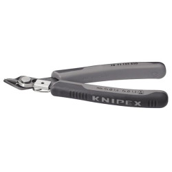 Pince coupante diagonale électronique esd brunie avec serre-fil 125mm knipex