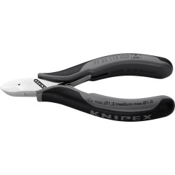 Pince coupante diagonale électronique esd tête ronde sans biseau 115mm knipex