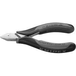 Pince coupante diagonale électronique esd tête poi ntue avec petit biseau 11 5mm knipex