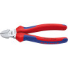 Pince coupante diagonale chromée avec branches multicomposant 180mm knipex