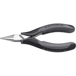 Pince à becs fins électronique esd mors plats et ronds 115mm knipex
