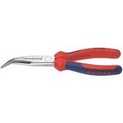 Pince téléphone chromée coudée avec branches multicomposant 200mm knipex