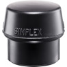 Tête de maillet simplex caoutchouc 30mm halder