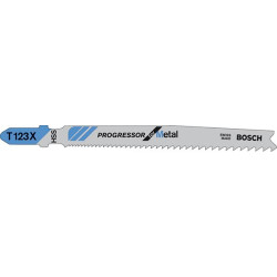 Lame de scie sauteuse t 123 x pack de 5 bosch