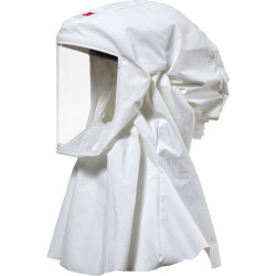 Cagoule légère blanche résistante aux produits chimiques - taille m/l