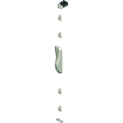 Cremone pompier deesse en applique a levier blanc ( sans tringle)