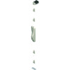 Cremone pompier deesse en applique a levier blanc ( sans tringle)