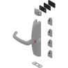 Cremone pompier dualis en applique poignee tournante alu (sans tringle)