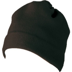 Bonnet coverhead noir tu polaire 100 % polyester