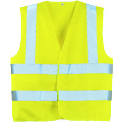 Gilet haute visibilite baudrier hivi dble ceinture jaune fluo t. xxl