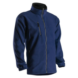 Veste angara micropolaire 450 grs bleu marine taille s