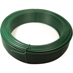 Fil de tension plastifie vert 2,4 mmx 100 m